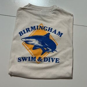 Vintage Hanes Beefy T Birmingham Swim & Dive Shark Graphic Single Stitch T-Shirt